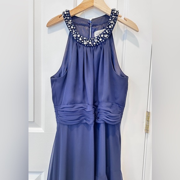 Eliza J from Nordstrom full length evening gown-Royal Blue - Picture 11 of 12